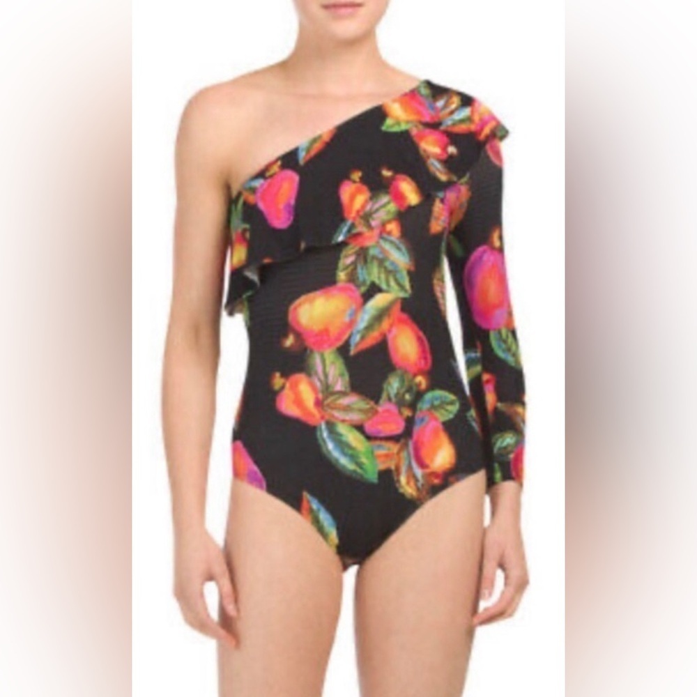 FARM Rio one shoulder Cashew body suit - Picture 7 of 9